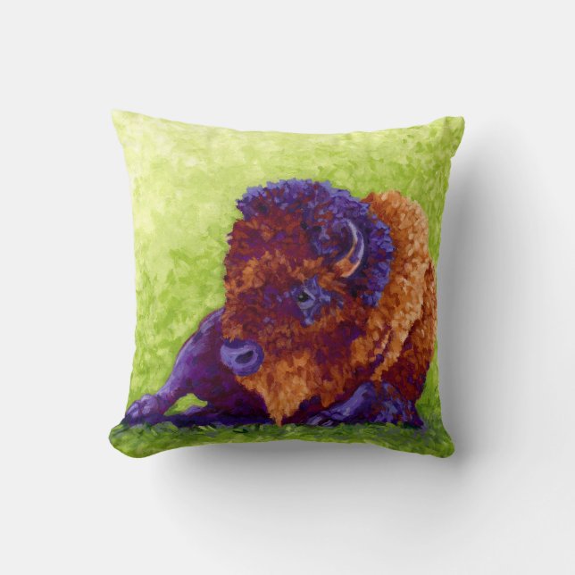 Purple Buffalo Cushion (Front)