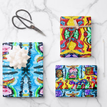 PURPLE BUFFALO GIFT WRAP—3 SHEETS INCLUDED