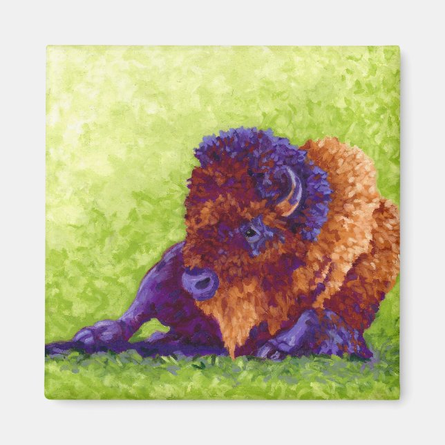 Purple Buffalo Magnet (Front)