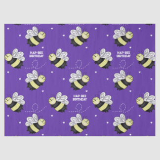Purple Bumblebee 18 in. 24 in. Birthday Tissue Paper