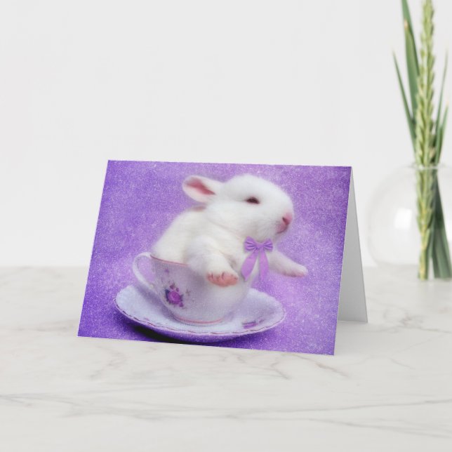 Purple Bundle Of Joy Holiday Card (Front)