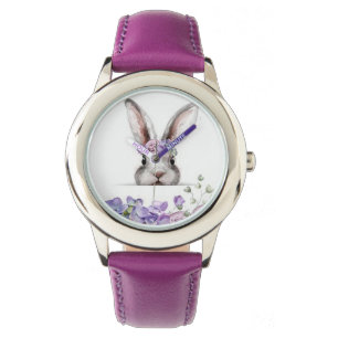 “Purple Bunny Rabbit” Kid’s Watch