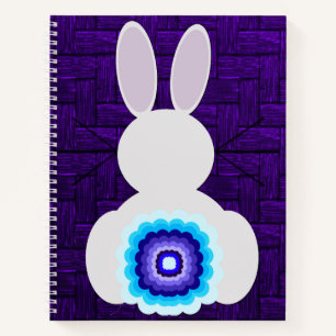 Purple Bunny Spiral Notebook