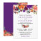 Purple Burgundy Orange Floral Vineyard Wedding