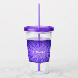 Purple Burst! Acrylic Tumbler