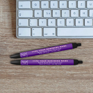 Purple Business Brand on Ink Pen