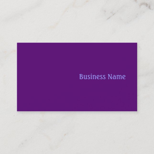 Purple Business Card (Front)