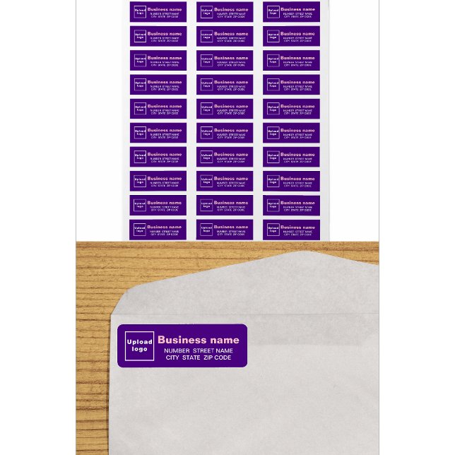 Purple Business Return Address Labels (Creator Uploaded)
