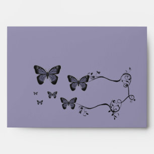 Purple Butterflies Envelopes
