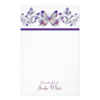 Butterfly Custom Stationery, Butterfly Stationery Templates