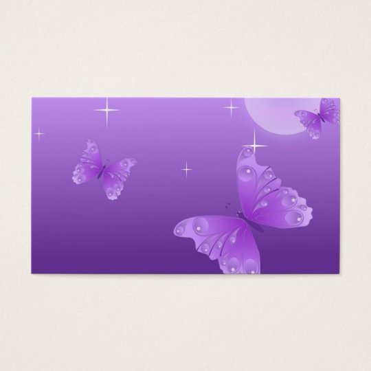 Purple Butterflies in the Sun Business Card