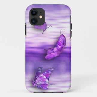 Purple Butterflies iPhone4 iPhone 11 Case