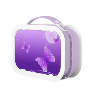 Purple Butterflies Lunch Box