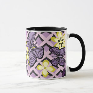 Purple Butterflies Mug