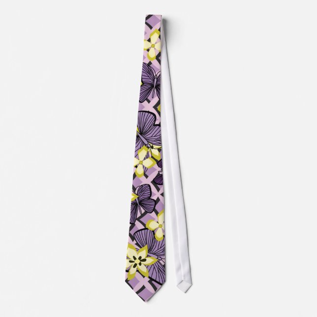 Purple Butterflies Tie (Front)