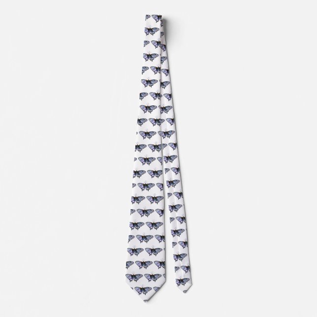 Purple Butterflies Tie (Front)