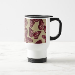 Purple Butterflies Travel Mug