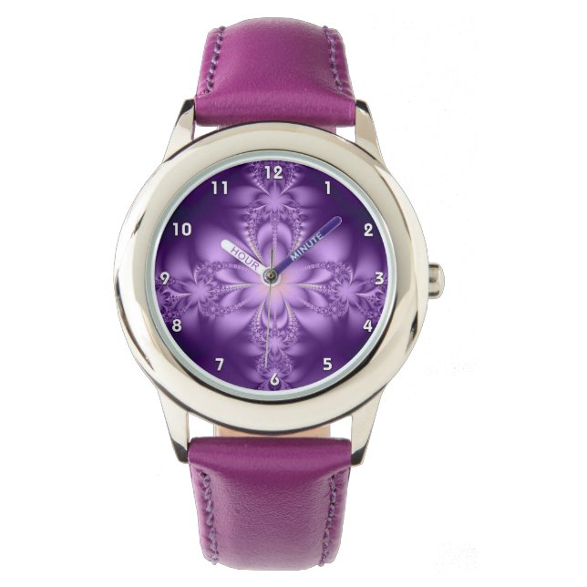 Purple butterflower watch (Front)