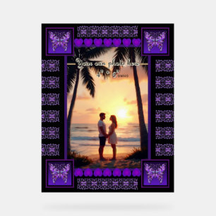 Purple butterfly 31 acrylic sign