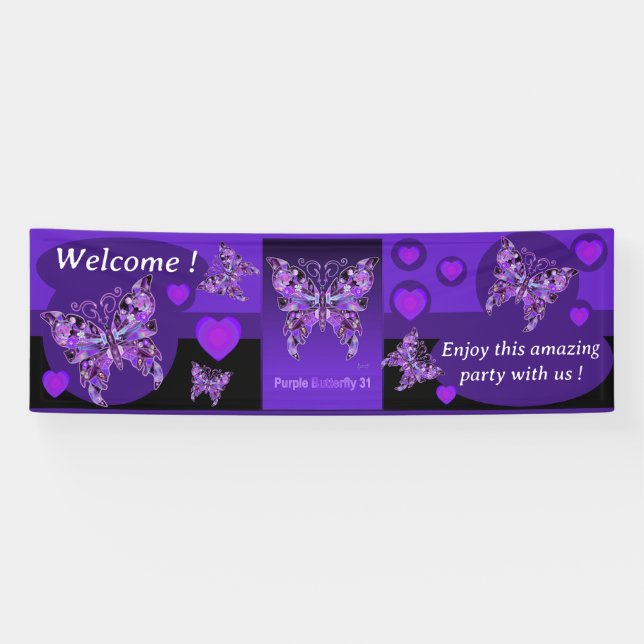 Purple butterfly 31 banner (Horizontal)