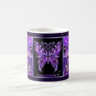 Purple Butterfly 31 Magic Mug