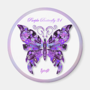 Purple Butterfly 31 Magnet