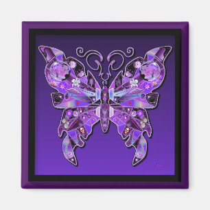 Purple Butterfly 31 Magnet