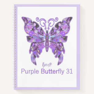Purple Butterfly 31 Notebook