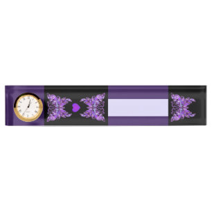 Purple Butterfly 31 Notebook Nameplate