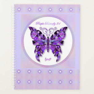 Purple Butterfly 31 Planner