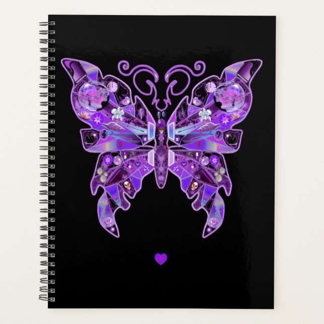 Purple Butterfly 31 Planner (Front)