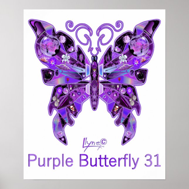 Purple Butterfly 31 Poster (Front)