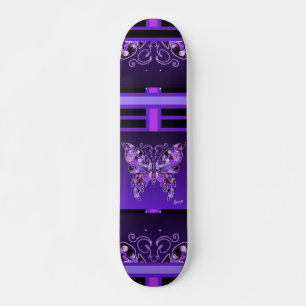 Purple Butterfly 31 Skateboard