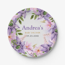 Purple Butterfly Baby Shower