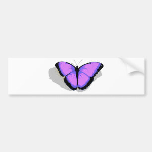Purple Butterfly! Bumper Sticker