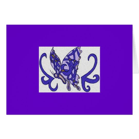 purple Butterfly card