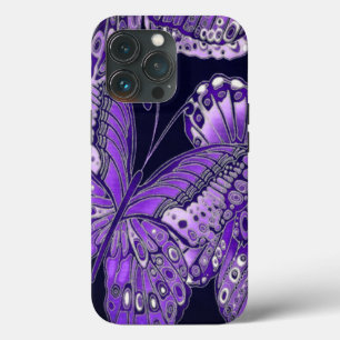 Purple Butterfly   iPhone 13 Pro Case