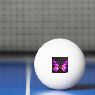 Purple butterfly Celestial Butterfly Galaxy Ping Pong Ball