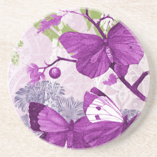 Purple Butterfly Coaster