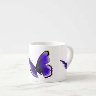 Purple Butterfly Espresso Cup