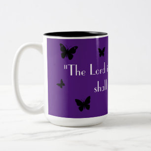 Purple Butterfly Faith Mug