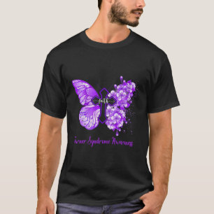 Purple Butterfly Faith Turner Syndrome Awareness T-Shirt