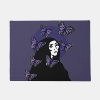 Purple Butterfly Goddess Doormat