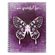Purple Butterfly Gratitude Journal