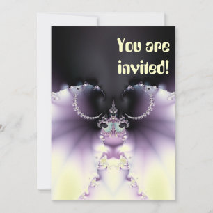 Purple Butterfly Invitation