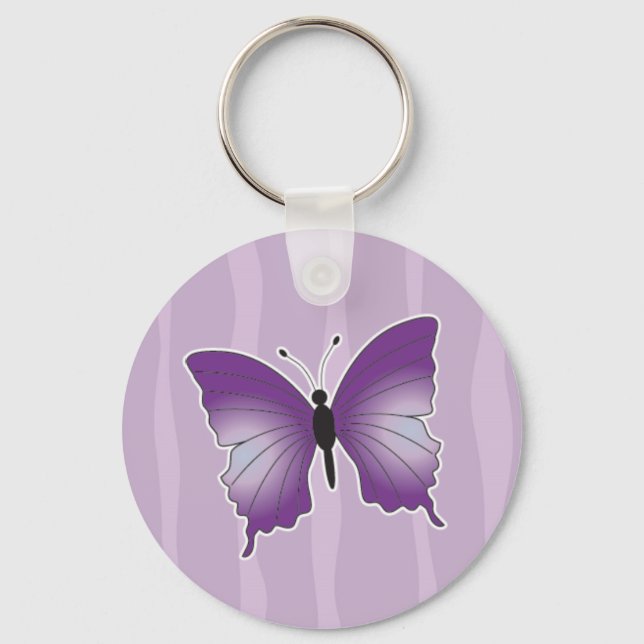 Purple Butterfly key chain (Front)