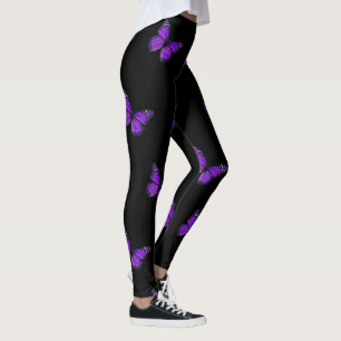 Purple Butterfly Leggings