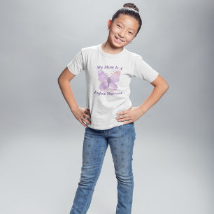 Purple Butterfly Lupus Warrior mom T-Shirt