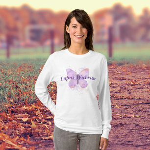 Purple Butterfly Lupus Warrior T-Shirt