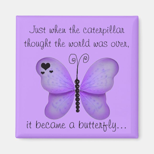 Purple Butterfly Magnet (Front)